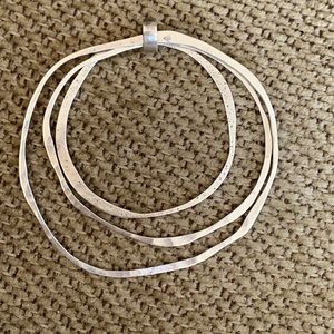 Silpada .925 Sterling hammered circles pendant